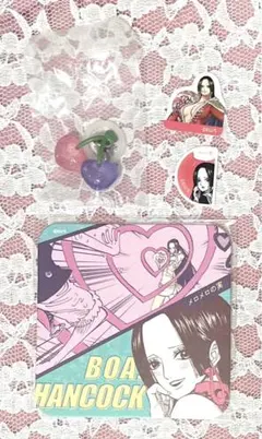 ONE PIECE アートコースター ハンコック　めじるしアクセサリー　シール
