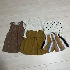 女の子　夏服　90 子供服 まとめ売り 5点セット　トップス　パンツ　韓国服
