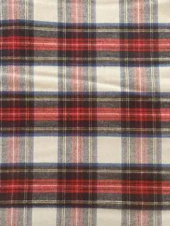 Ｃ＆Ｓ タータンチェック白系 75cm