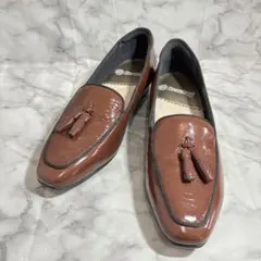 ✨新品・訳あり✨ BeauFort タッセル付きブラウンエナメルローファーのサムネイル