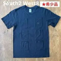 希少⭐️South2West8 ビームスボーイ別注Tシャツ ブラック 6ポケット⭐️