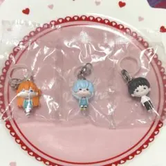 エヴァンゲリオン　めじるしアクセサリー　アスカ　レイ　シンジ　3点