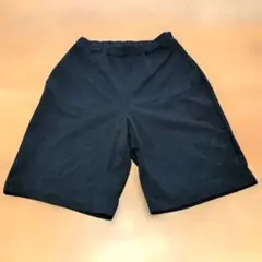 ユニクロ ハーフパンツ 160 キッズ 紺 ネイビー ウエストアジャスター