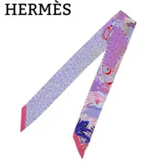 HERMÈS エルメス ツイリー アンダーザウェーブ スカーフ タグあり