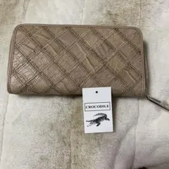 CROCODILE ベージュ長財布のサムネイル