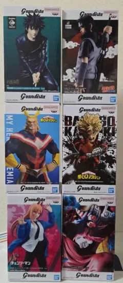 フィギュア 6種セット 呪術廻戦 ワンピース 北斗の拳 ヒロアカ