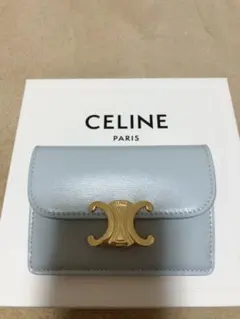 CELINE トリオンフフラップ付きカードホルダー フラグメントケース
