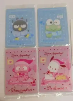 サンリオキャラクターズ 　メタリックプラカード　4枚セット