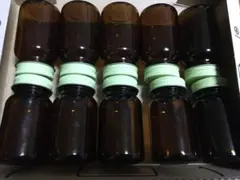 【即発送します】遮光　茶色ガラス瓶　小瓶　10個セット☆レトロ　種入れ
