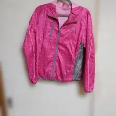 Puma ピンク ドット柄 フード付きジャケット　レディース‼️
