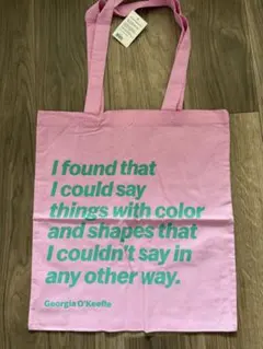 MoMA トートバッグ ピンクNY 日本未販売 Georgia O'Keeffeのサムネイル