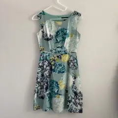 J.CREW フラワープリント フレンチスリーブワンピース 00