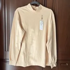 【訳あり】レディース タートルネック 長袖 ベージュ XL やや厚手