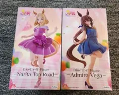 ウマ娘フィギュア2体セット　ナリタトップロード　アドマイヤベガ　ラウンドワン限定