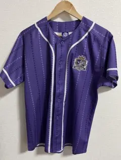 サンフレッチェ広島　ベースボールシャツ 2XL 紫 サンフレッチェ広島 ベースボールシャツ 2XL 紫 新商品販売の