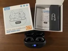 イヤーカフ型ワイヤレスイヤホン　C7　ブラックのサムネイル