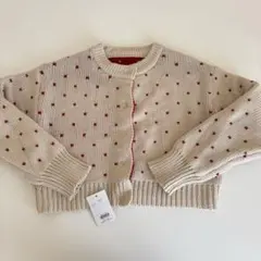 Acym Heart motif Jacquard カーディガン