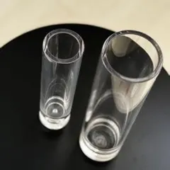 Clay クレイ アクリル花瓶 ベース クリア 2点セット フラワーベース