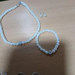 値下げします！パールネックレス・ブレスレット・イヤリングセット