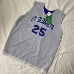 バスケ バスケットボール タンクトップ ユニフォーム ブルー 青 白 古着