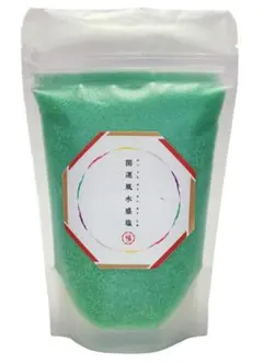 開運風水盛り塩 140g お清め塩 浄化 厄除け （緑色 ）