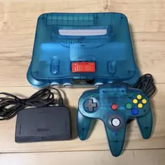 ニンテンドー64本体クリアブルー メモリー拡張パック付き