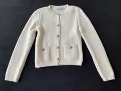 ザラ　ニットカーディガン　金ボタン　S