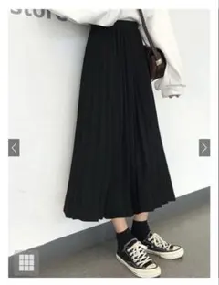 GRL プリーツスカート hc75 블랙