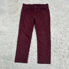 NICOLE CLUB FOR MEN ストレートデニムパンツ　ダメージあり