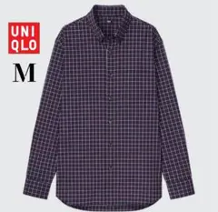 UNIQLO ユニクロ エクストラファインコットンブロード チェックシャツ M