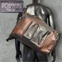 希少Vintage PORTER ポーター レザー ワンショルダーバッグ 本革