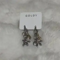 【新品未使用】GOLDY カラーグリントフラワーチャームイヤリングのサムネイル