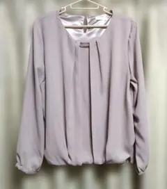 GLACIER ベージュ系 M 長袖ブラウス