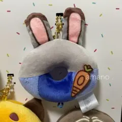 ディズニーストア ズートピア ジュディ ドーナツ ぬいぐるみ キーホルダー