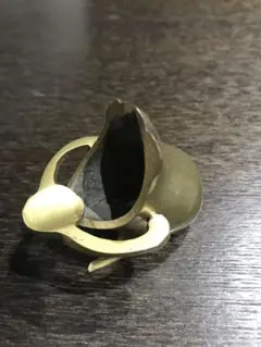 真鍮　お香立て　灰皿？　カエル