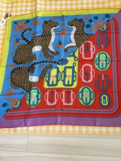 エルメス カレウォッシュ90 モダンなレオパード　新品未使用 中古・古着通販】HERMES (エルメス) カレ ウォッシュ 90 LES LEOPARDS