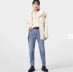 GU スリムテーパードアンクルジーンズ　デニム　Sサイズ