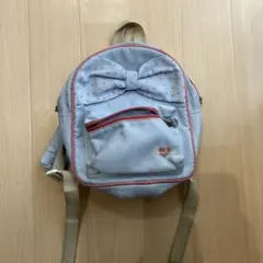 HusHusH リュック ライトブルー リボン ハート柄のサムネイル