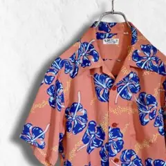 SUN SURF アロハシャツ "HIBISCUS" レッド S 花柄のサムネイル