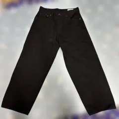 GAP スーパーバギー ブラックデニム 30/30