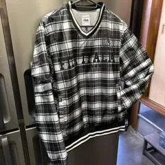 FILA ゴルフジャケット チェック柄 Vネック