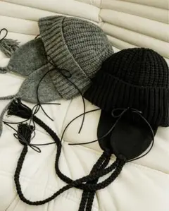 MEER. WOOL KNIT BEANIE /BLK メーア ニット帽 - メルカリ