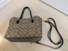 COACH コーチ　モリー トートバッグ 25 シグネチャー キャンバス