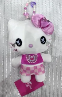 新品未使用・USJキティちゃんぬいぐるみキーチェーンのサムネイル