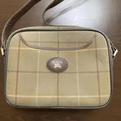 BURBERRY② ヴィンテージショルダーバッグ　使用感大　ウィンドウペン