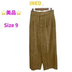 美品⭐️ INED カジュアルパンツ ワイド ポケット付き スウェード ベージュ9