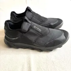 美品】定価4.6万 ecco BIOM AEX レザースニーカー 黒24.5 - メルカリ