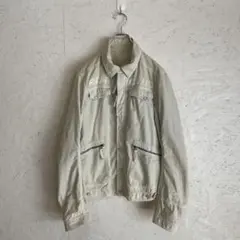 古着Y2K Vintage『DIESEL』コットンジップステンシルジャケット