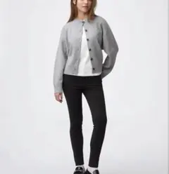 【美品】GU ウルトラストレッチスキニージーンズ ブラック 64