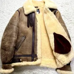◆超肉厚/36インチ◆SCHOTT B-3 ムートン フライト レザージャケット